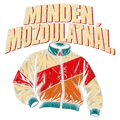 Pólóminta: susogós felső, fölötte a felirat: Minden mozdulatnál.